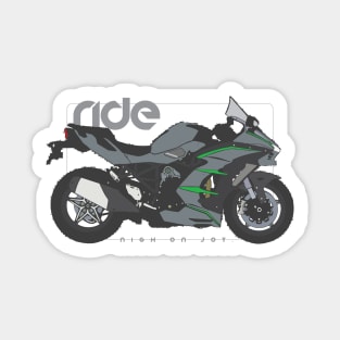 RIde ninja h2 sx se+ gray Sticker